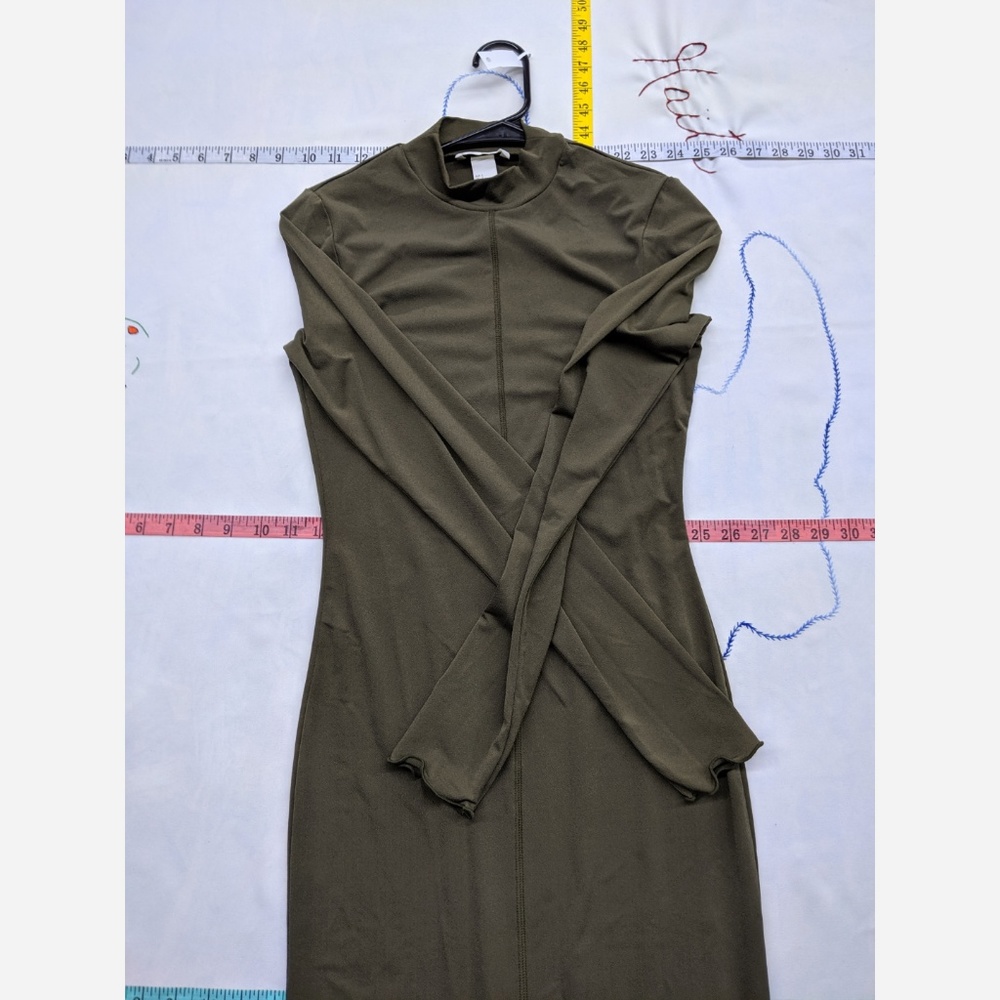 Women's Small H&M Form Fitting Long Elastic Dress - Picture 4 of 5